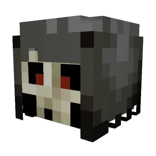 hybeen Minecraft avatar head, 3D render