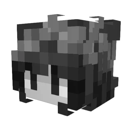 hybzzz Minecraft avatar head, 3D render