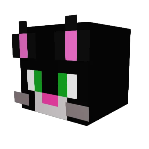 hyde12345678 Minecraft avatar head, 3D render
