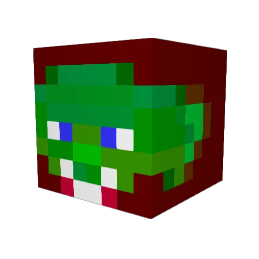 hydra86 Minecraft avatar head, 3D render