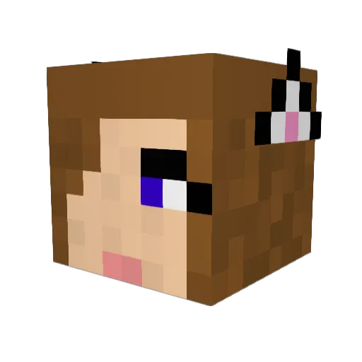hydranomicon Minecraft avatar head, 3D render