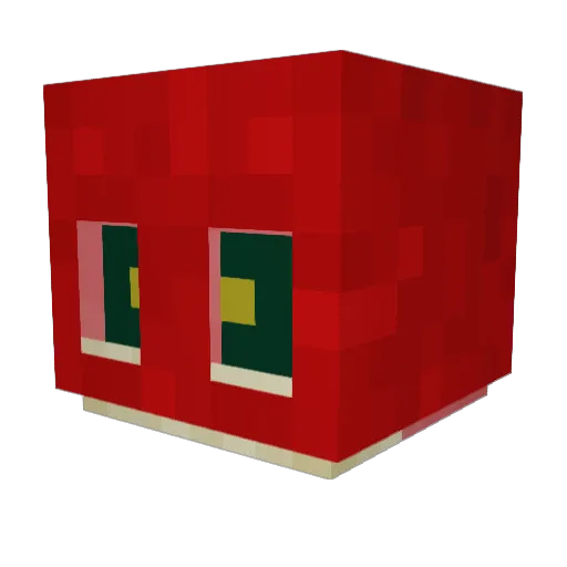 hydrante Minecraft avatar head, 3D render