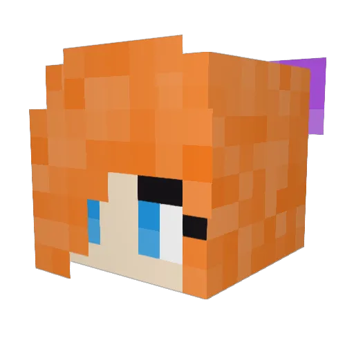 hydrochloricac1d Minecraft avatar head, 3D render