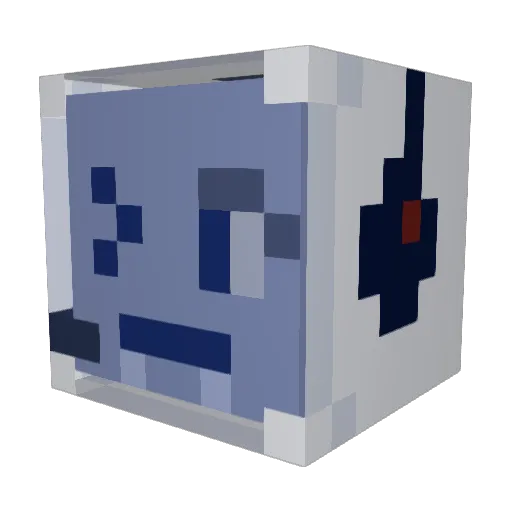 hydrogen____ Minecraft avatar head, 3D render