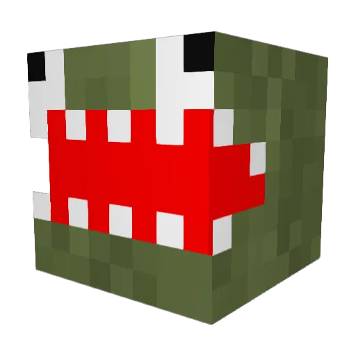 hydronnn Minecraft avatar head, 3D render