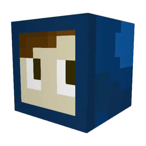 hydrox0112 Minecraft avatar head, 3D render