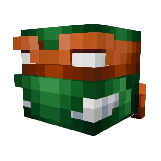 hyef Minecraft avatar head, 3D render