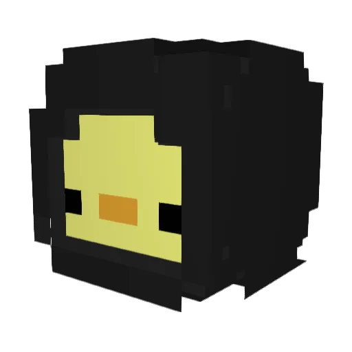 hyejin02 Minecraft avatar head, 3D render