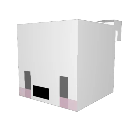 hyejinhan Minecraft avatar head, 3D render