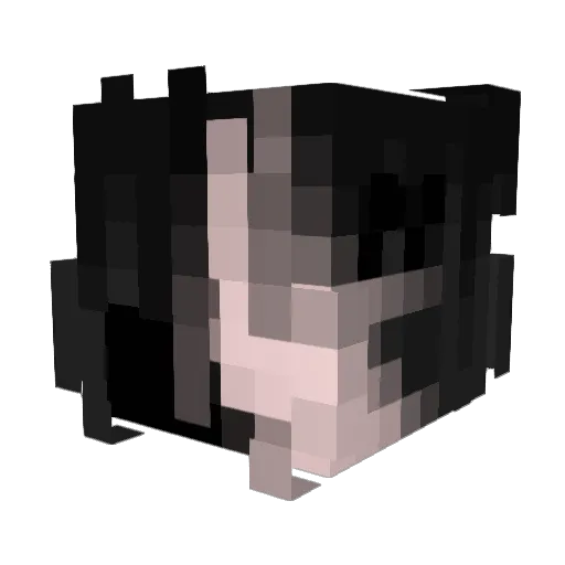 hyenahead Minecraft avatar head, 3D render