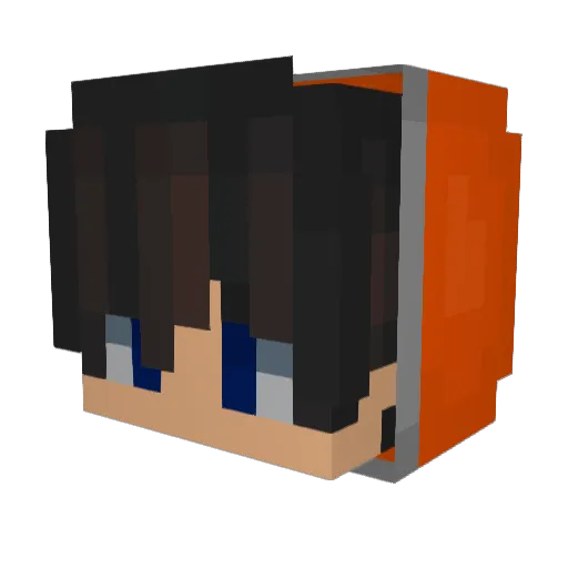 hyeogi1 Minecraft avatar head, 3D render
