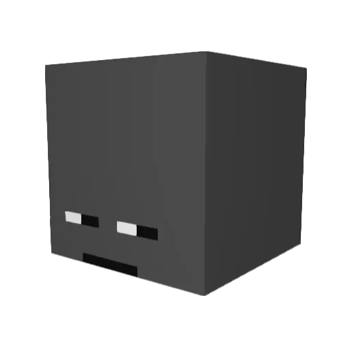 hyeok_gom Minecraft avatar head, 3D render