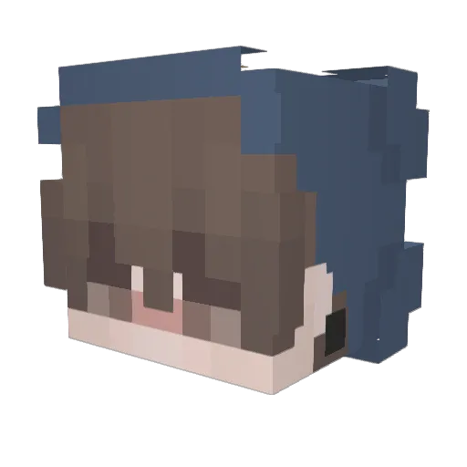 hyeon7759 Minecraft avatar head, 3D render