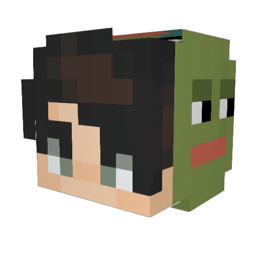 hyeon_woo Minecraft avatar head, 3D render
