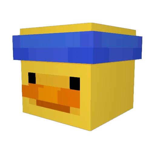hyeongtroll Minecraft avatar head, 3D render