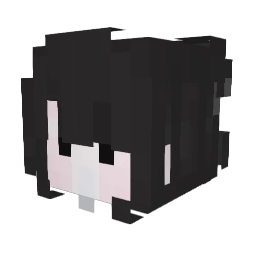 hyeonji_7 Minecraft avatar head, 3D render