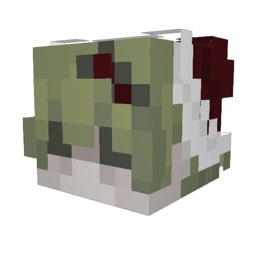 hyeonn7 Minecraft avatar head, 3D render