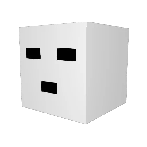 hyeonsia Minecraft avatar head, 3D render