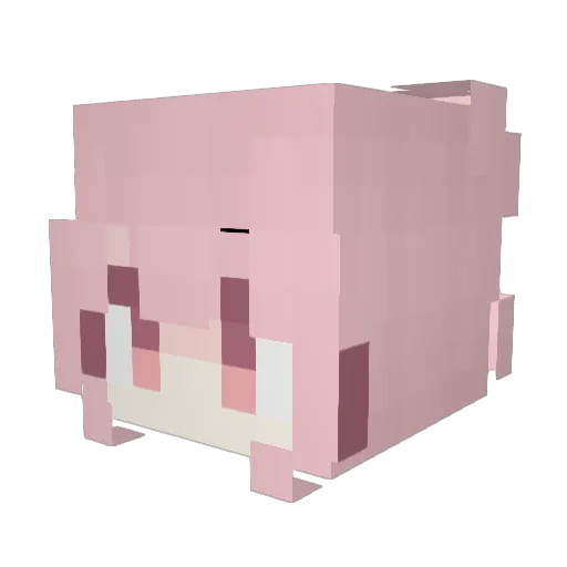 hyesl Minecraft avatar head, 3D render