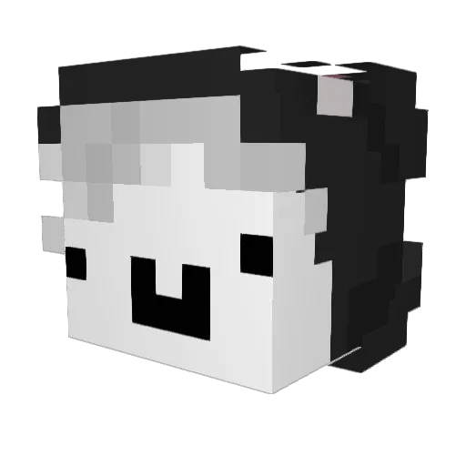 hyezzing_ Minecraft avatar head, 3D render