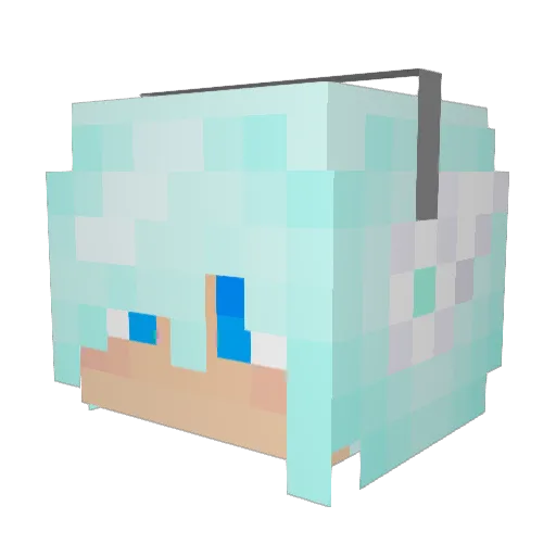 hyhhjs3 Minecraft avatar head, 3D render
