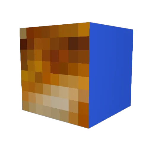 hyjals Minecraft avatar head, 3D render
