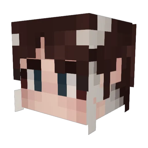 hyjimav2 Minecraft avatar head, 3D render