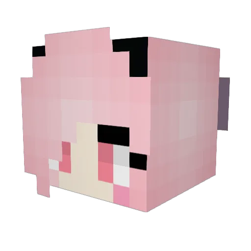 hylwo Minecraft avatar head, 3D render