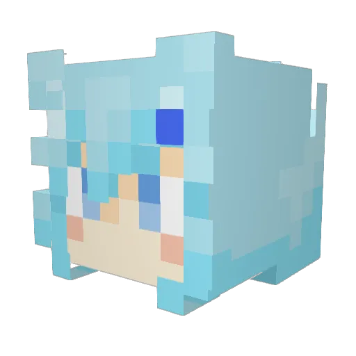 hymgorz Minecraft avatar head, 3D render