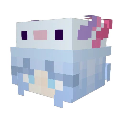 hymnyh Minecraft avatar head, 3D render