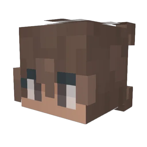 hympnosis Minecraft avatar head, 3D render