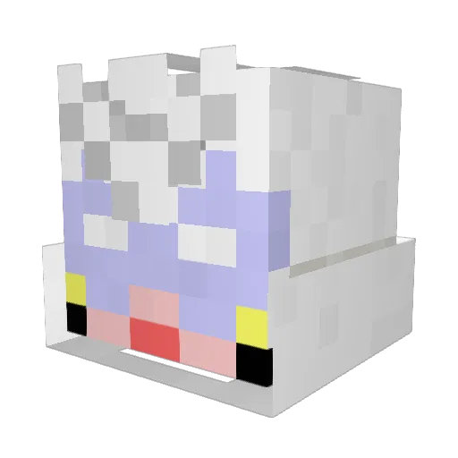 hyno1216 Minecraft avatar head, 3D render