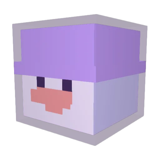 hyoiny Minecraft avatar head, 3D render