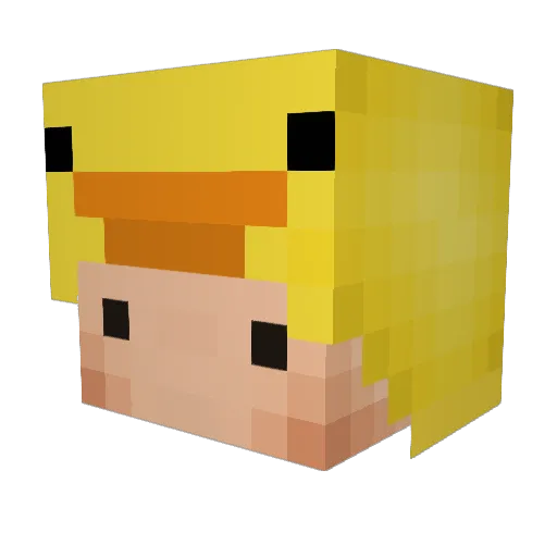 hyojuicy Minecraft avatar head, 3D render