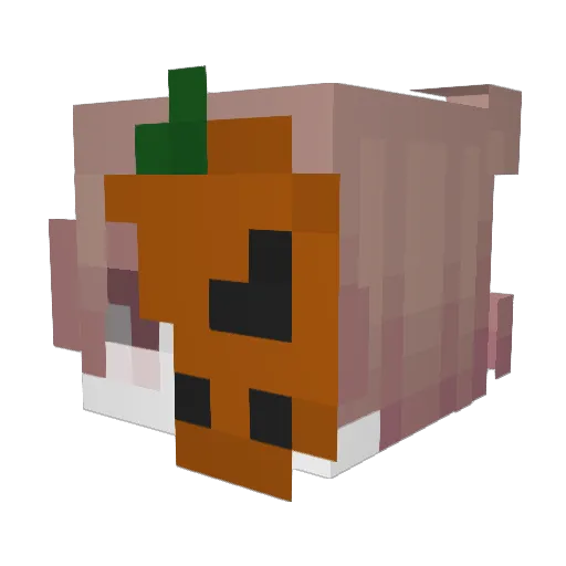 hyotsuu Minecraft avatar head, 3D render