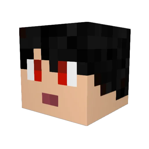 hyp3rbolo Minecraft avatar head, 3D render