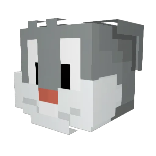 hyp66r Minecraft avatar head, 3D render