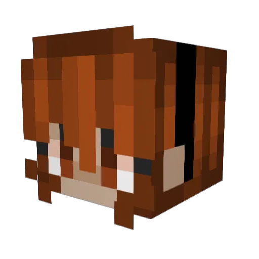 hypeberri Minecraft avatar head, 3D render