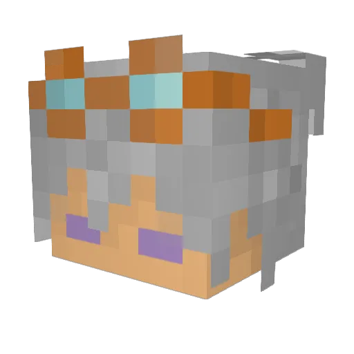hyper320 Minecraft avatar head, 3D render