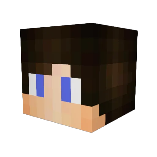 hyperSSR Minecraft avatar head, 3D render