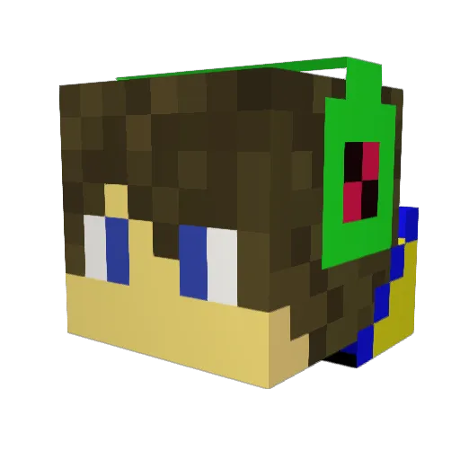 hyper_771 Minecraft avatar head, 3D render