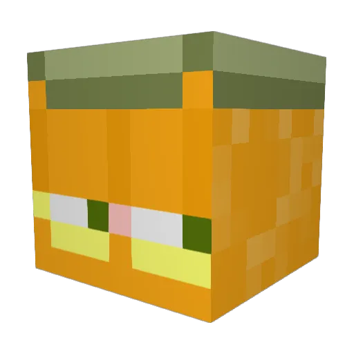 hypercam3 Minecraft avatar head, 3D render