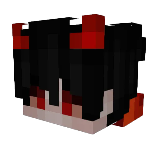 hyperealboy Minecraft avatar head, 3D render
