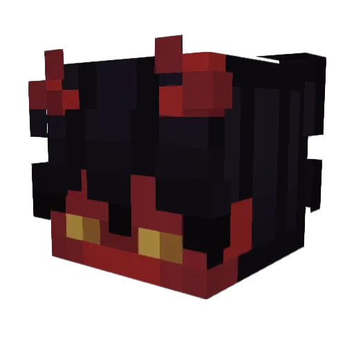 hyperfoxzip Minecraft avatar head, 3D render