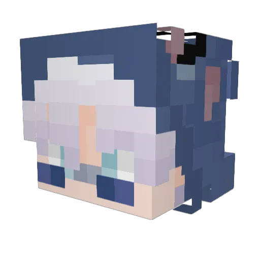 hyperiche Minecraft avatar head, 3D render