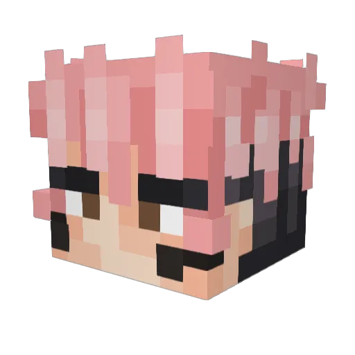 hypericn Minecraft avatar head, 3D render