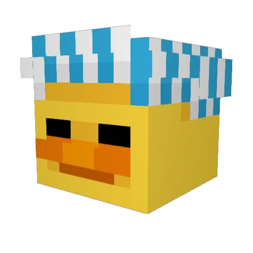hyperix11 Minecraft avatar head, 3D render