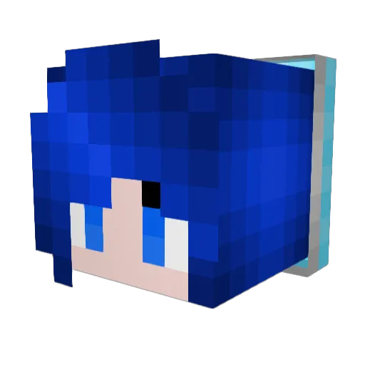 hyperkatelyn Minecraft avatar head, 3D render