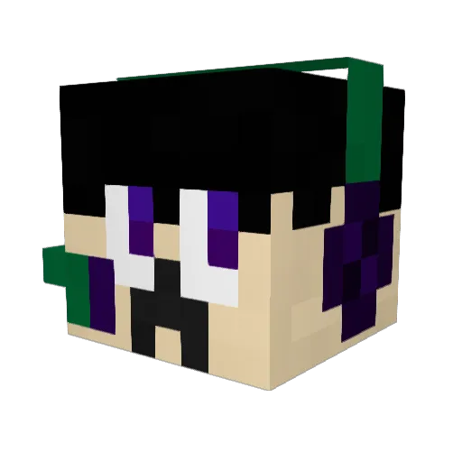hypern132 Minecraft avatar head, 3D render