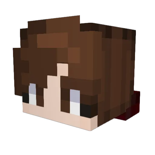 hypershadic6 Minecraft avatar head, 3D render